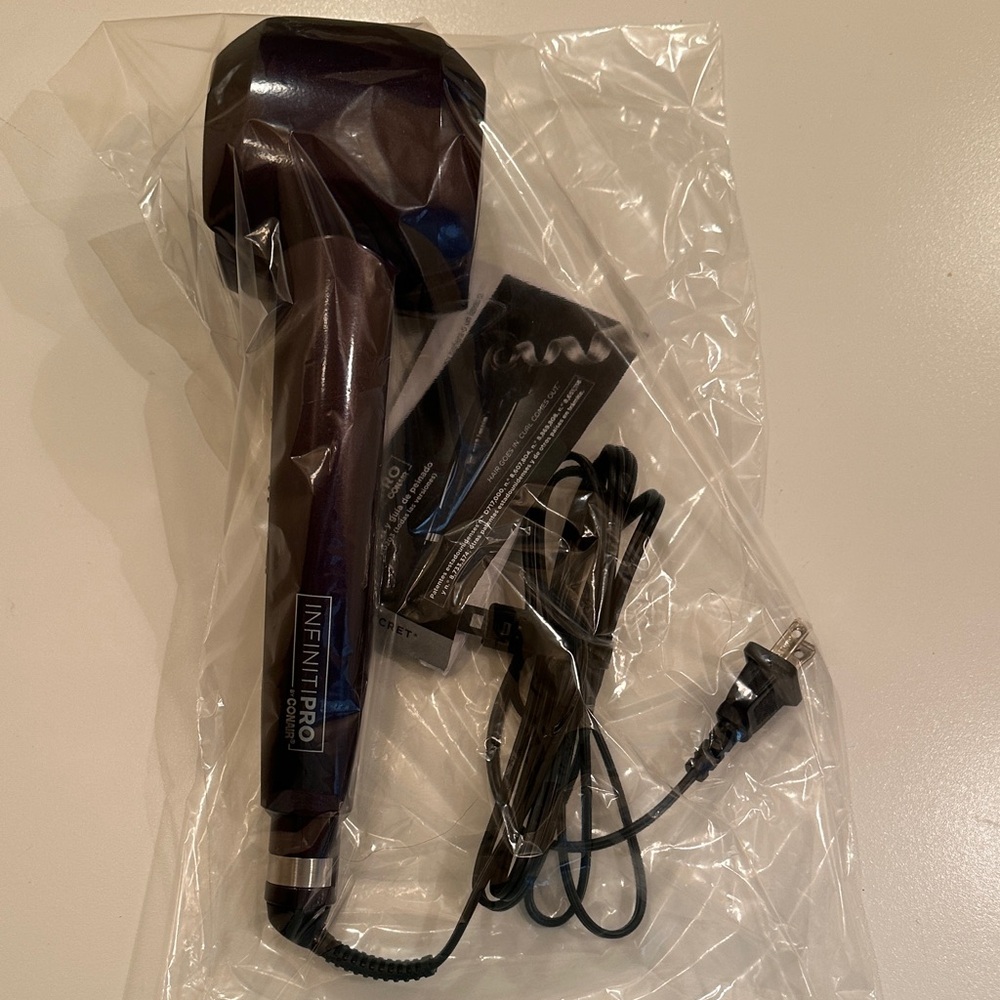 INFINITIPRO Hair Curler in purple. New Without Box.